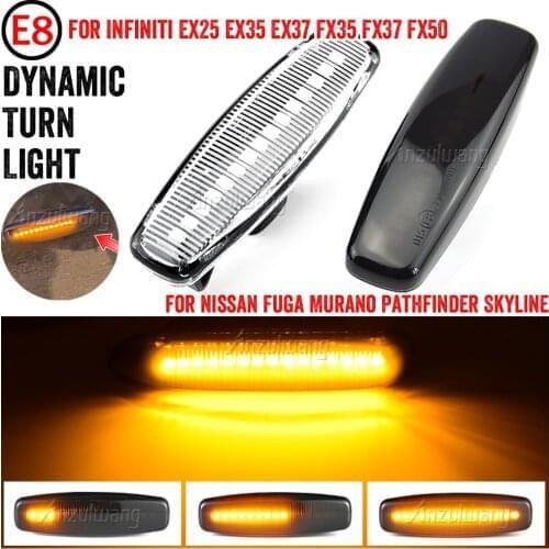 Dynamic Side Marker Indicator Sequential Light For Infiniti EX25 EX35 EX37 FX35 FX37 G25 G35 Q40 Q60 Q70 QX50 QX70 M25 M37 JX35