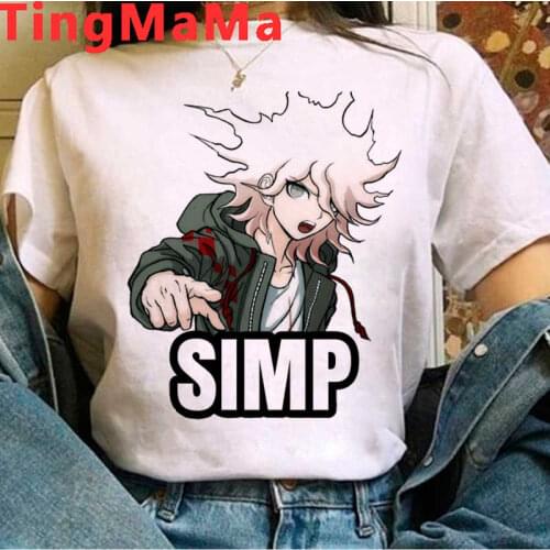 Danganronpa Nagito Komaeda Ouma Kokichi summer top men white t shirt japanese ulzzang tumblr summer top harajuku kawaii