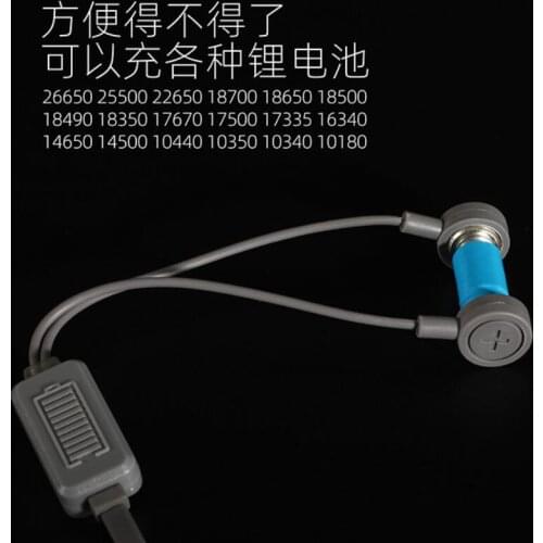 Small mini usb charger can be used as mobile treasure flashlight to recharge lithium battery 10180