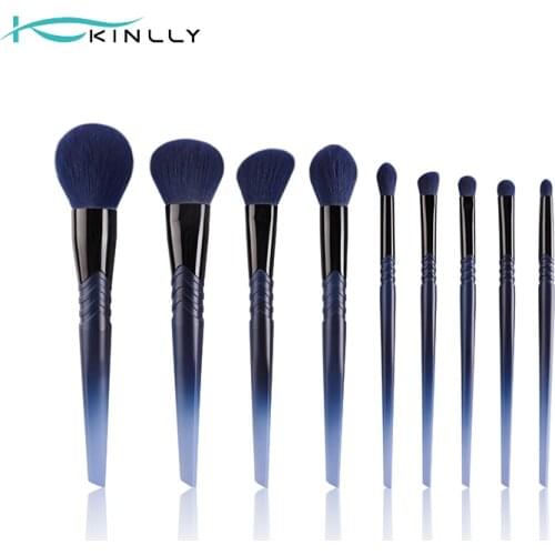 9Pcs Makeup Brushes Sets Original Handmade Cosmetics Powder Eye Shadow Blush Highlight Eyebrow Beauty Makeup Tools Accessories