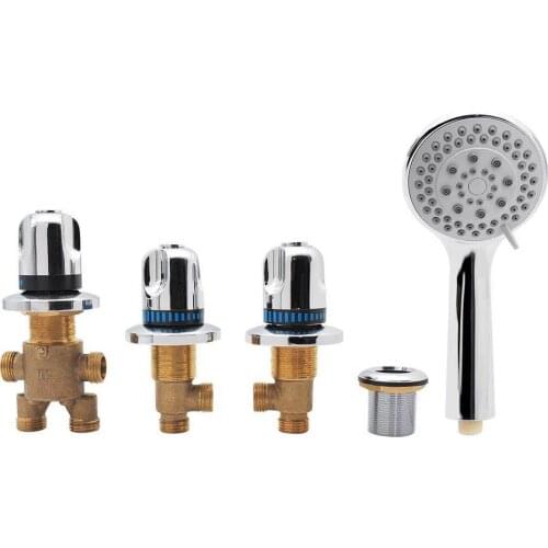 Vagsure Bathtub Faucet Set Brass Switch Control Valve For Cold and Hot Water Tap Faucet Shower Cabin Mixer Faucet Bathroom