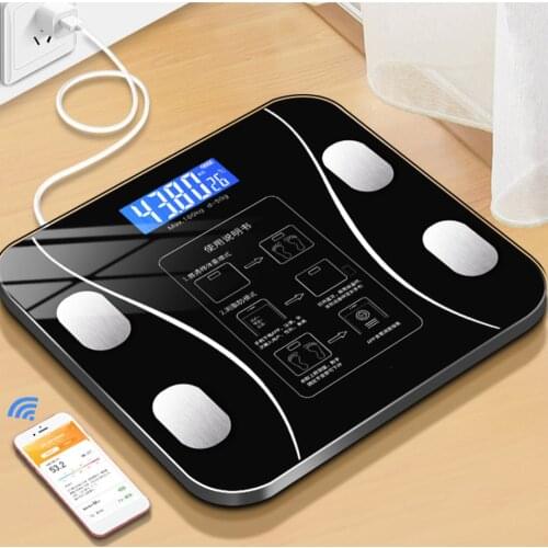 New Bluetooth Body Fat Scale Floor Scale Smart Bathroom Weight Scale Body Composition Analyzer Connect Smartphone Apps Via