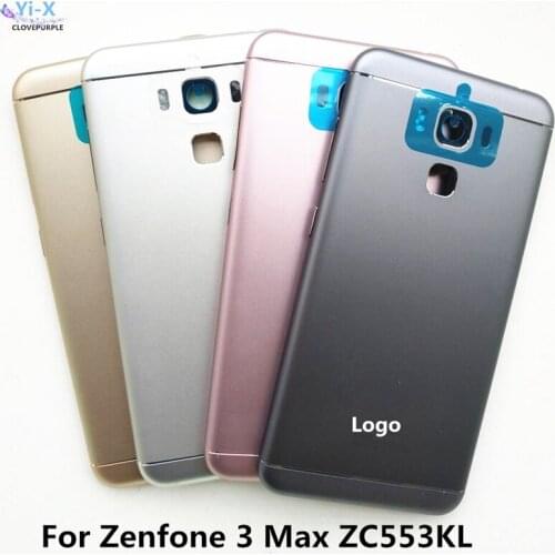 New Back Battery Cover For Asus Zenfone 3 Max ZC553KL Battery Door Back Housing with side button keys