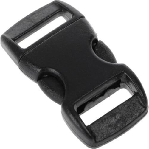 NEW 10PCS Buckles For Umbrella Paracord Bracelets Black Side Release Buckles D5QD