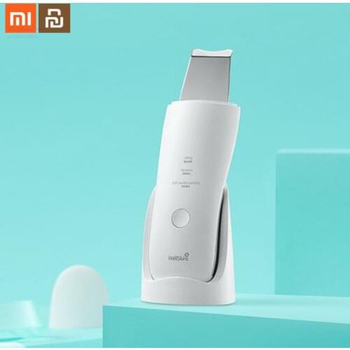 New Xiaomi Ultrasonic Facial Skin Scrubber Deep Face Cleaning Blackhead Remove Rechargeable Cleaning Beauty Instrument