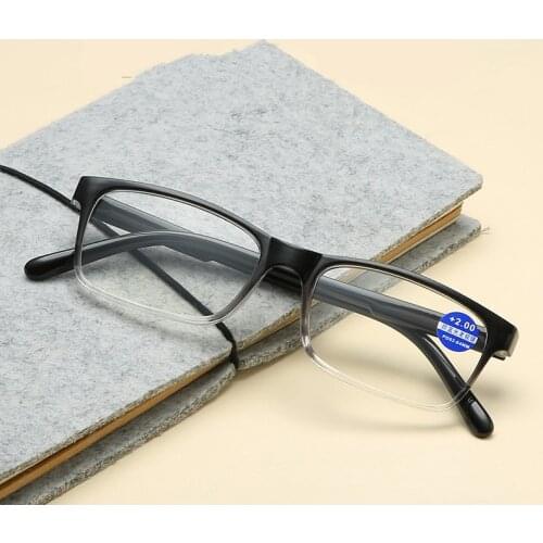 Fashion Women Plastic Reading glasses Vintage Square Anti-Blue-Ray Eyeglasses Prescription Glasses +1.0 1.5 2.0 2.5 3.0 3.5 4.0