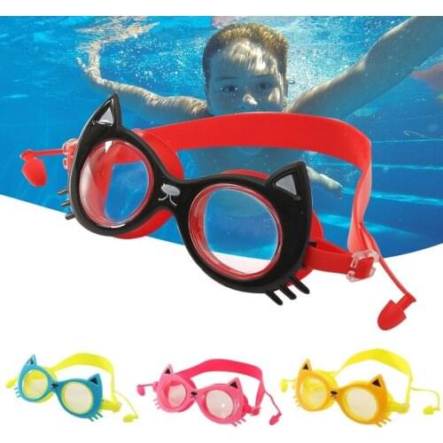 [Boxed Goggles] Childrens Swimming Goggles Boys and Girls Cute and Comfortable Silicone Waterproof Anti-fog Swimming Goggles