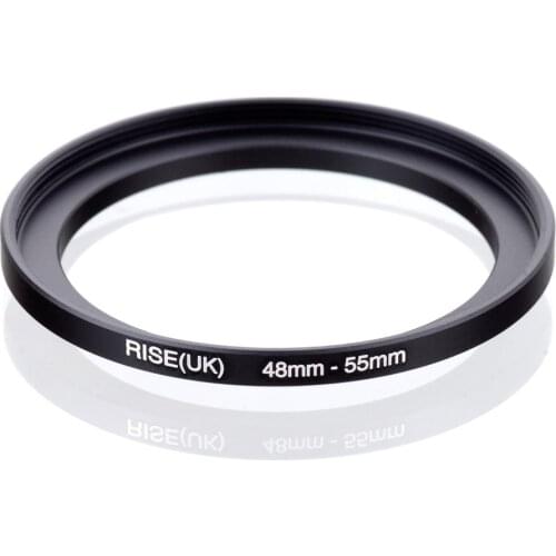 Original RISE(UK) 48mm-55mm 48-55mm 48 to 55 Step Up Ring Filter Adapter black