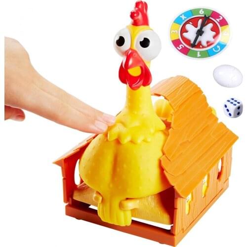Plastic Lucky Trick Hen Laying Eggs Funny Toy Interactive Board Game Hobbies Chicken Game Joke Family Party Interesting Game