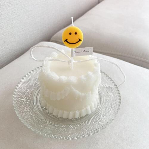 Simulation Cream Decorating Cake Candle Mold Korean Style Aromatherapy Candle Making Silicone Mold Handmade Soap Mold Home Decor