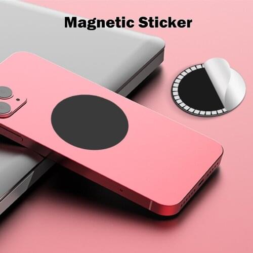 Strong Magnetic Sticker for MagSafe Wireless Charger Magnet Sheet Metal Plate for iPhone 11 12 Pro Max Magnetic Car Phone Holder