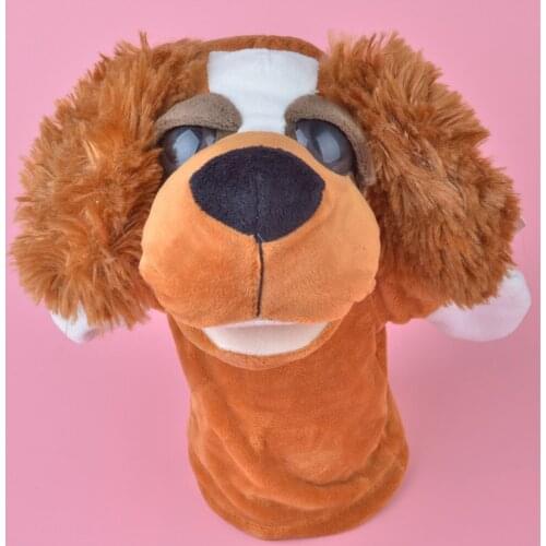 Dog Animal Hand Puppet Dolls Plush Hand Doll early education Learning Baby Toys Marionetes Fantoche Puppets for telling story