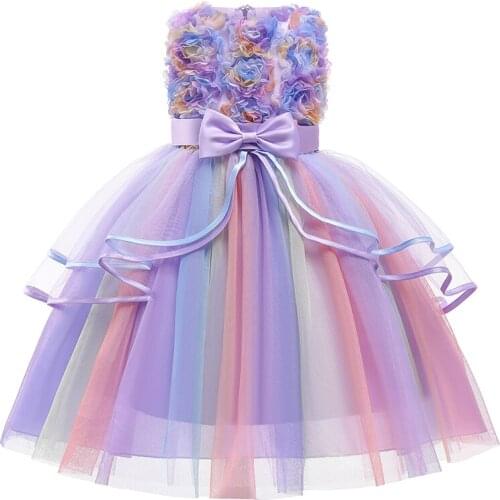 Wedding Dress 2021 New Girl Prom Dress Elegan Princess Dress Kids Formal Dresses For Girls Costume Summer Dress 1-10 Year Old