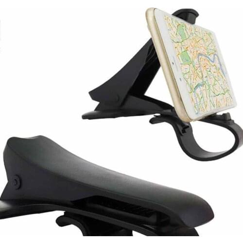 Car Phone Clip Universal Cradle Adjustable GPS Holder Dashboard Phone Mount Smartphone GPS Navigation Black Car Holder Support