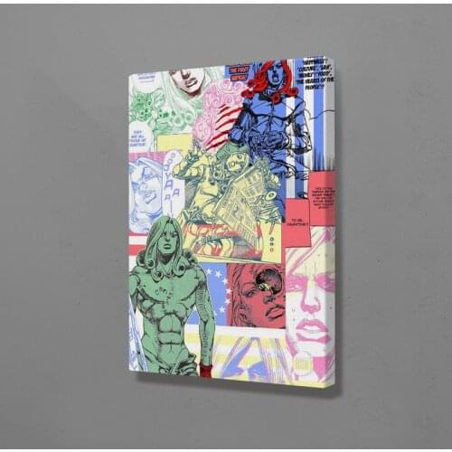 Funny Valentine D4C JOJOs Steel Ball Run SBR Wall Art Canvas Decoration poster prints for living room bedroom decor Painting