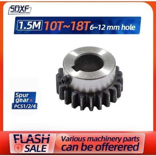 Pc 1.5 mold belt gear with 10 teeth to 18 teeth, 6/8/10/12mm straight gear convex gear
