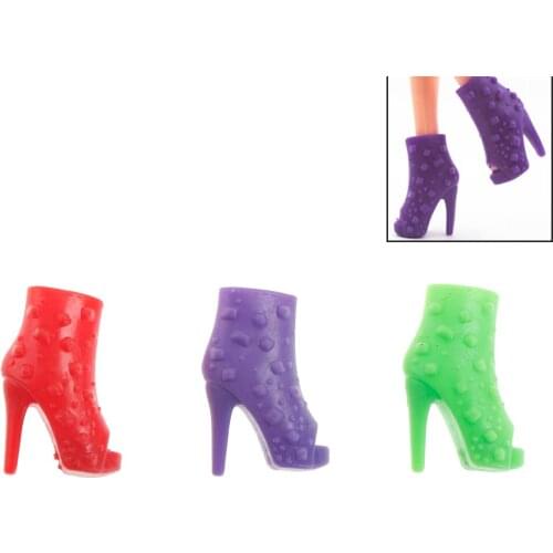 10 Pairs for Shoes Doll Peep-toe Shoes for Dolls Clothes Dress Prop Accessories Party Gift Random