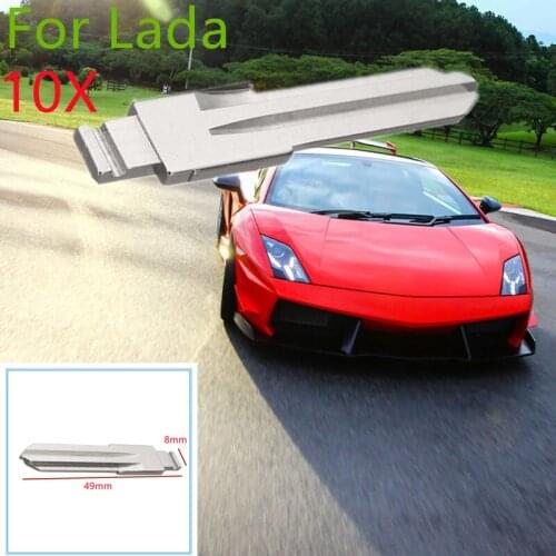 10Pcs L5 Car Key BladeUncut Replacement Car Key Blade Case No Remote Without Chip Shell Blank Cvover For Lada