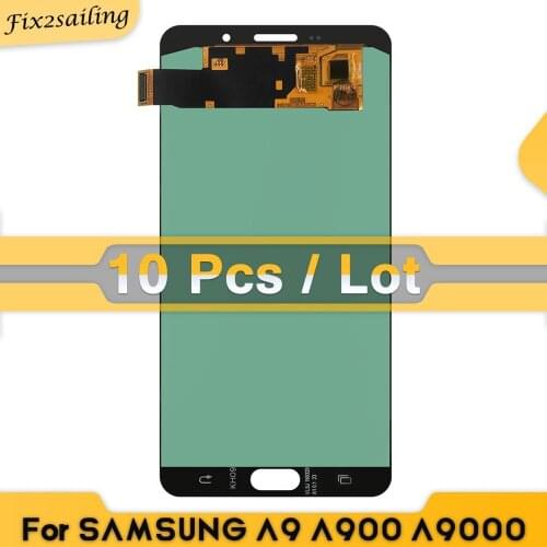 10Pcs/Lot) Super AMOLED Lcd For Samsung Galaxy A9 A9000 A900 SM-A9000 A910 Screen Replacement Digitizer Assembly