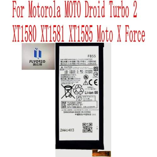 New High Quality 3760mAh FB55 Battery For Motorola MOTO Droid Turbo 2 XT1580 XT1581 XT1585 Moto X Force Mobile Phone