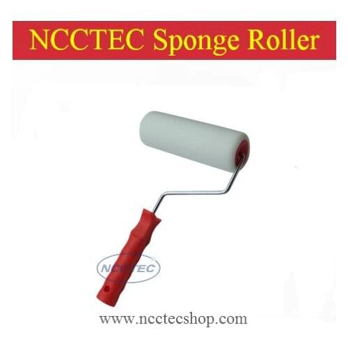 4'' Round head sponge roller brush | 130mm small sponge roller with handle