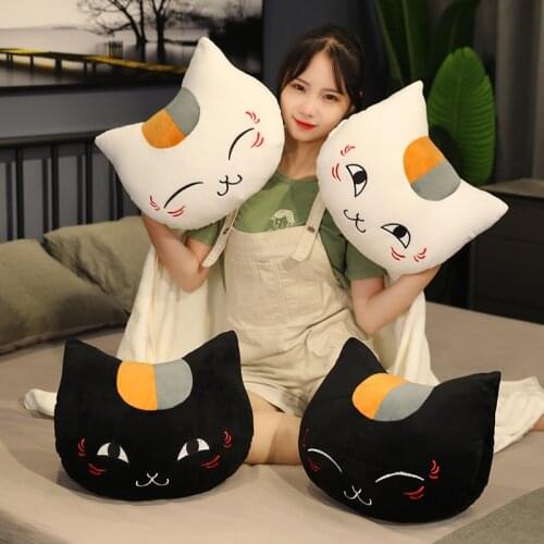 40cm Anime Natsume Yuujinchou Nyanko Sensei Cat Plush Toy with Blanket 170*100cm Soft Stuffed Cat Pillow Hand Warm Girl Gift