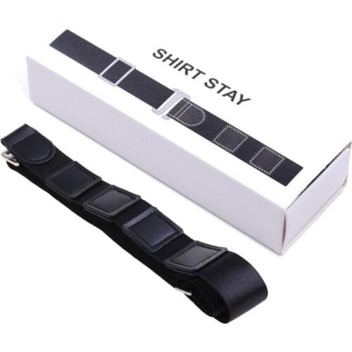 40GC Men Women Shirt Stay Non-Slip Bandage Adjustable Wrinkle-Proof Holder Fixing Straps Locking Tucked Waist Belt Formal Office