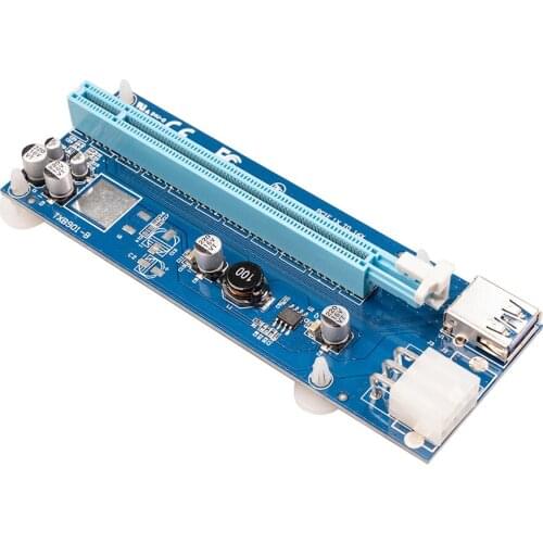 USB 3.0 PCIe Riser PCI-e PCI Express 1X to 16X Adapter Card for BTC Mining