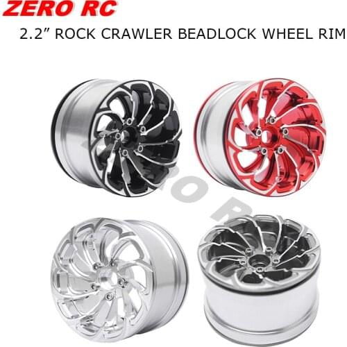 4PCS Axial Wraith Rock Crawler 2.2" FULL METAL Beadlock Wheel For 1/10 AIXAL Jeep Wrangler TRX-4 Rc Car WHEELS RIMS