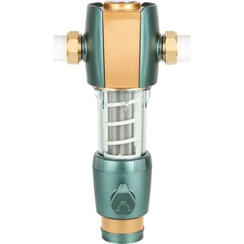 Household backwashing brass pre-filter stainless steel water purifier tap water filter automatic cleaning front