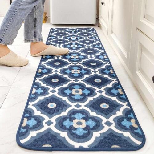Long Kitchen Carpet Non-slip Mat Comfort Floor Mats-Perfect for Kitchen Bathroom and Standing Desks Carpets Washable Door Mat