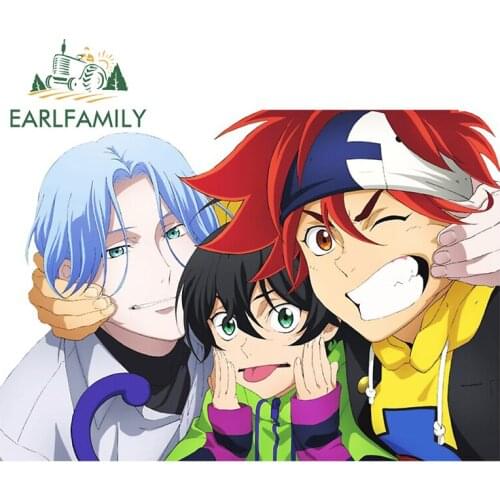 EARLFAMILY 13cm x 9.7cm for SK8 the Infinity RV Car Refrigerators Stickers Motorcycle Decal Funny Waterproof Vinyl Car Wrap