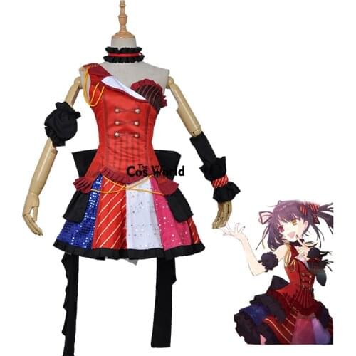 DATE A LIVE Idol Kurumi Tokisaki Tops Dress Uniform Outfit Anime Cosplay Costumes
