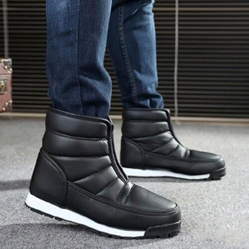 Men winter shoes Nice waterproof non-slip men boots platform warm ankle boots snow boots size 35-44 866
