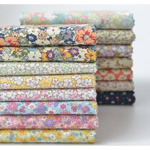 New 140cm*50cm Retro Dark flowers cotton fabric DIY bedding apparel dress patchwork fabric kids handwork cotton cloth tecido