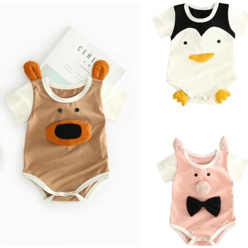 Baby Girl Clothes Bodysuit For Newborns Toddler Newborn Baby Boy Girl Cartoon Printed 3D Bodysuit Romper Costume Clothes