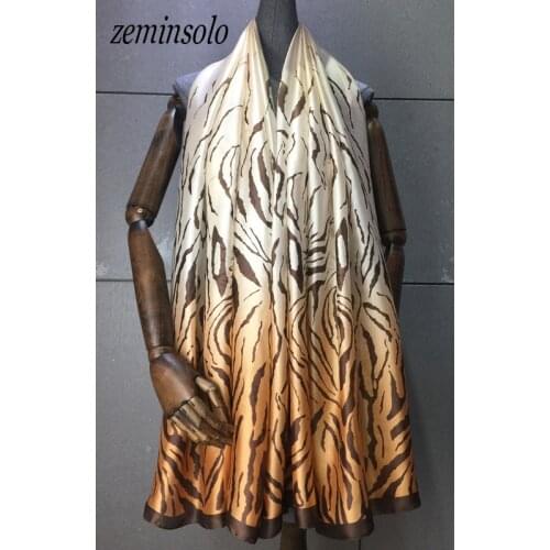 90*180cm Spring New Arrival Euro Brand Scarves For Women Bandana Fashion 100% Silk Polyester Scarf Big Size Silk Shawl Hijab