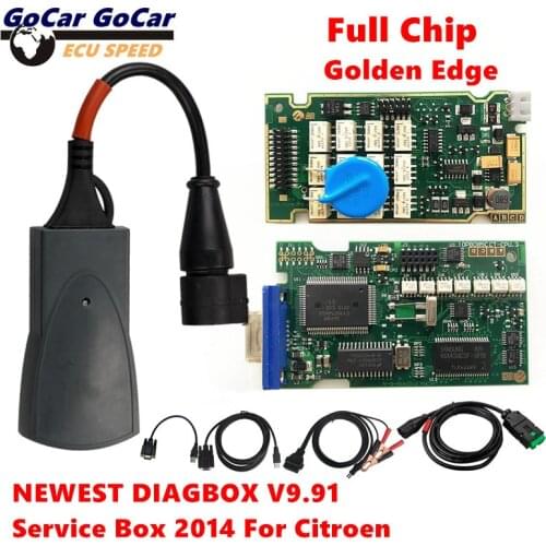 Diagbox V9.91 Lexia3 Full Chips Gold Edge V7.83 PP2000 PSA XS Evolution Super Firmware 921815C Lexia For Citroen/Peugeot Lexia 3