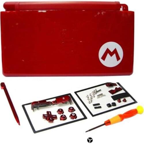Full Repair Parts Replacement Housing Shell Case Kit Compatible for Nintendo DS Lite NDSL Free screwdriver