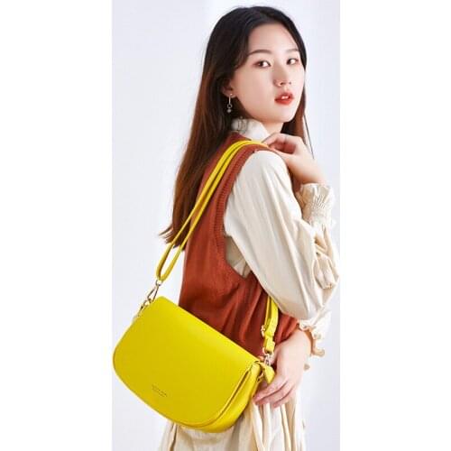 Luxury Fashion Women Crossbody Bag Messenger Bag Semicircle Saddle Bags Soft PU Leather Shoulder Bags For Ladies Handbags Clutch