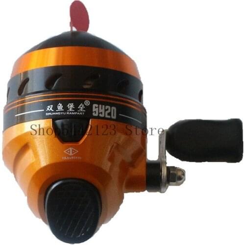 SY20 fishing reel catapult gear ratio 3.0:1 hunting slingshot closed metal coil wheel compound bow outdoor river fishing