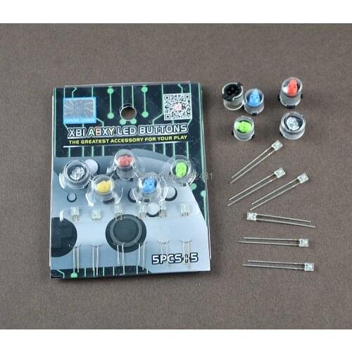 20sets Replacement new Skull Ghost ABXY LED Buttons Set for Xbox One Controller with package box