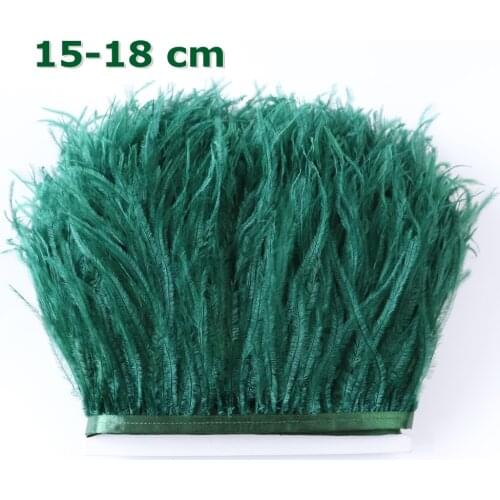 Jasper Ostrich Feather Trims Fringe Beautiful Natural Marabou Feather Lace for Crafts 6-18 cm Wedding Dress Accessories 1M