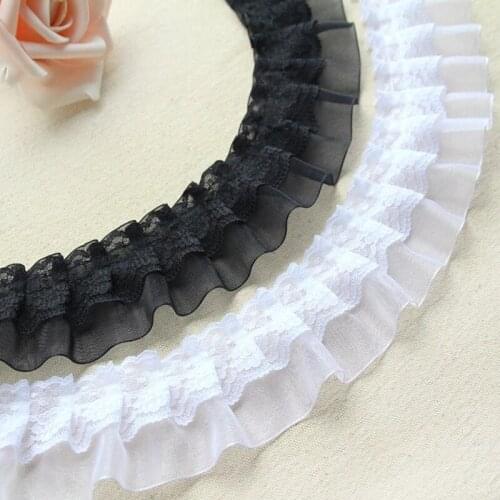 1M High Quality Lace Fabric Guipure Craft Supplies 5cm Ribbon Lace Collar Sewing Trimmings For Dress Decor dentelle encaje LT13