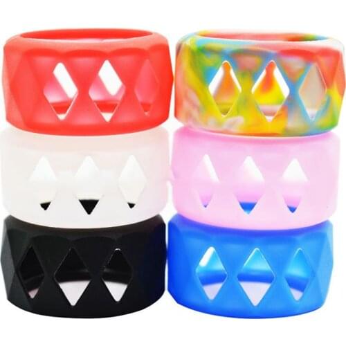 1Pc Silicone Case Protection Colorful Non-slip Band Ring for Bulb Glass Tube Tank Accessories