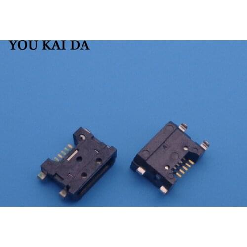 10pcs/lot Mini Micro USB jack connector Charging Port Dock socket power plug 5 pin female Repair Parts replacement for ZTE S2002