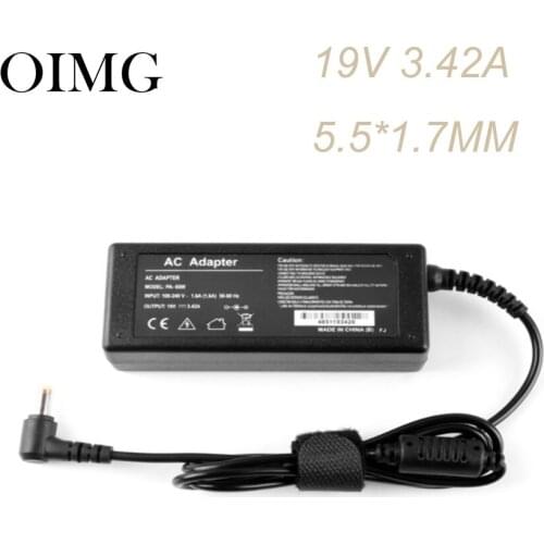 19V 3.42A 65W AC Adapter Charger For Acer Aspire Laptop Power Supply 5.5*1.7mm