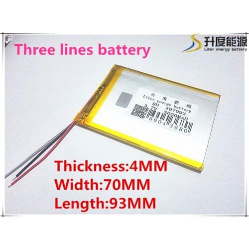 4*70*93mm 3.7V 5000mah Tablet update Battery For 7" Tablet Q8, Q88 A13 U25GT,Freeander PD10 3G,PD20 3G TV MTK6575,MTK6577