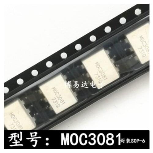 Free Shipping 100pcs MOC3081 MOC3081SRM SOP-6