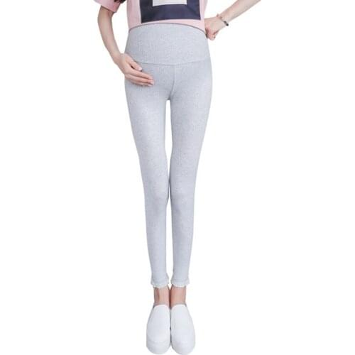 Maternity pants 2020 new spring and autumn abdomen pants Korean fashion wild feet pregnant women leggings